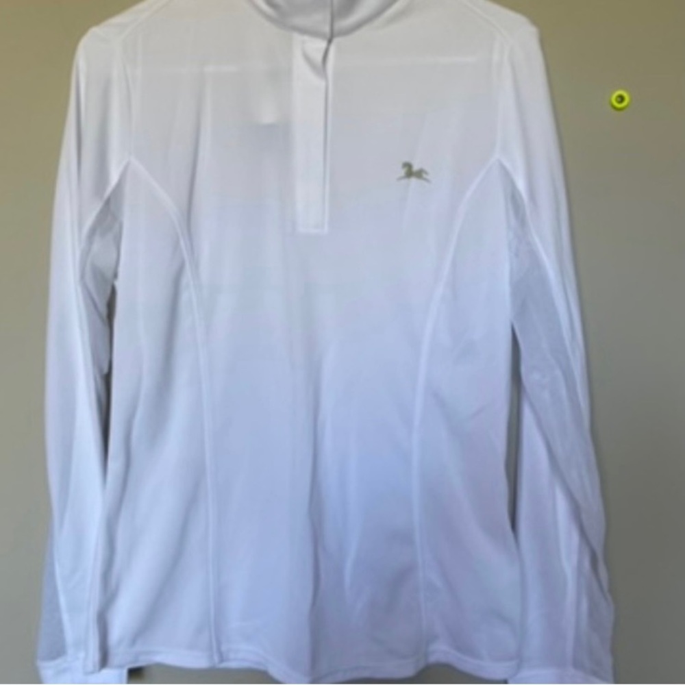 RJ Classics White Equestrian Show Shirt Size Medium